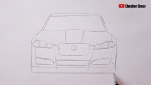 Как нарисовать машину JAGUAR