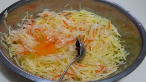 Капустно-картофельные оладьи