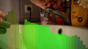 CВЕТОДИОДНАЯ НАСАДКА НА КРАН С ПОДСВЕТКОЙ ВОДЫ. LED ТЕСТ.