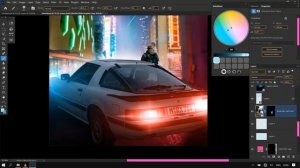 IN NEON VIBE CITY - HOW TO EDIT PHOTOS IN cyberpunk STYLE. BY Krampah Wilson.