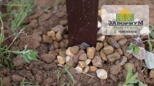 Установка забора из металлического штакетника (евроштакетника)