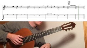 Hoist the Colours - Guitar tutorial - Classical Fingerstyle