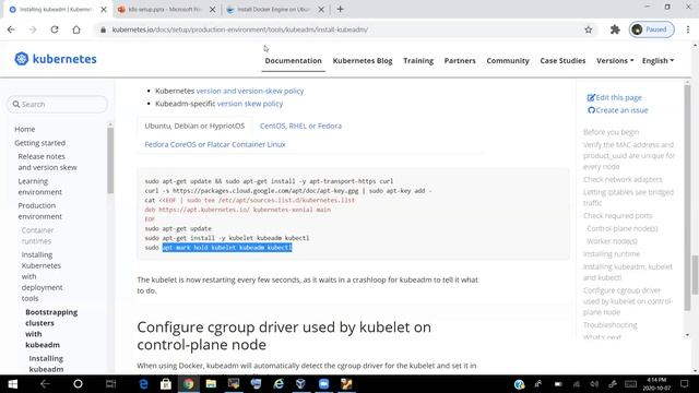 k8sv1.19.2 setup using kubeadm tool смотреть онлайн