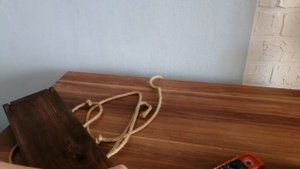 Полка на канатах своими руками