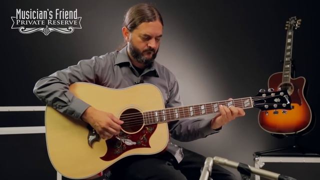 Gibson Limited Edition Classic Dove Acoustic-Electric Guitar, Antique Cherry смотреть онлайн