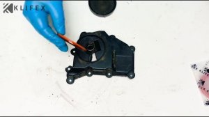 Замена мембраны маслоотделителя VAG 1.6L 04E103464M, 04E103464AN