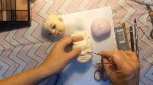 Лицо текстильной куклы | как сделать кукле из ткани глаза how to make a doll out of fabric