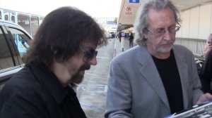 ELO Rocker Jeff Lynne Gets Help From GF Camelia Kath Signing Woman's Breast At LAX