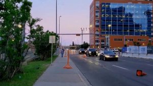 Calgary during stampede 2021 - Olympic way se, Cowboys casino And Stampede Ctrain Station. #Calgary