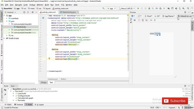 Attributes of linear layout | Gravity, layoutWeight... | (part-2) | Android Studio ?? смотреть онлайн