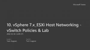 10. ESXi Host vSwitch Policies & Use Cases | Home Lab Tutorial | Mastering with Commands!