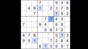 Sudoku solution ≠ The Guardian sudoku 12 May 2023 Hard level