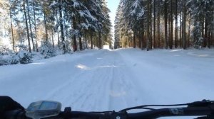 Winter Mountainbike Tour im Harz mit Brocken Blick - Clausthal - Altenau - Kamschlacken (33km 610hm