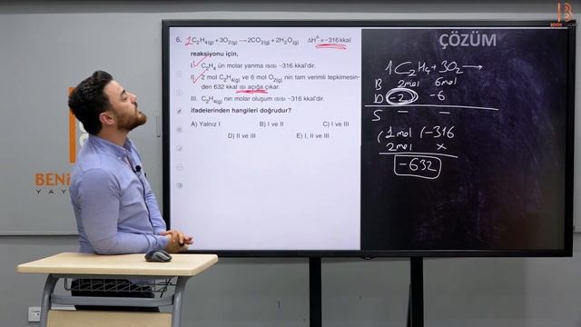 36) AYT Kimya - Kimyasal Tepkimelerde Enerji - Test 1 - Görkem ŞAHİN - 2024 смотреть онлайн