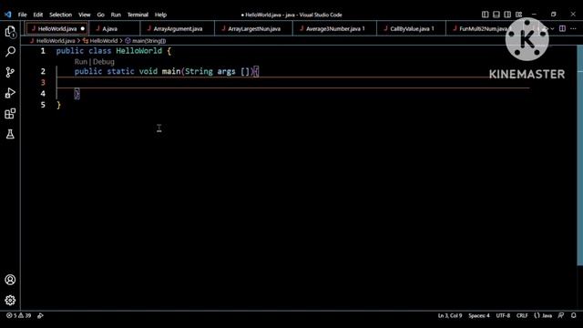 Java Hello World | Write & Run Your  First Java Program in Visual Studio Code.