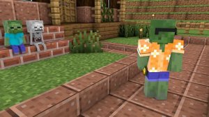 Толстый Малыш Зомби и Худой Малыш Скелет в Майнкрафте - Школа Монстров #6 - Анимация Майнкрафт