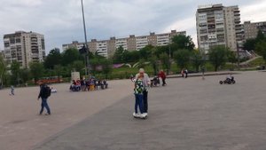 Гироскутер на коляске