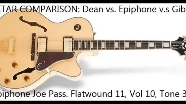 That Jazz Tone! Guitar Comparison: Dean vs. Epiphone vs. Gibson fingerstyle смотреть онлайн