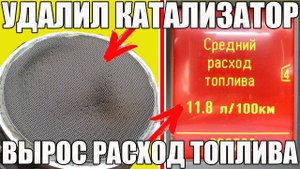 Удалил (выбил) катализатор - ВЫРОС РАСХОД! Почему?