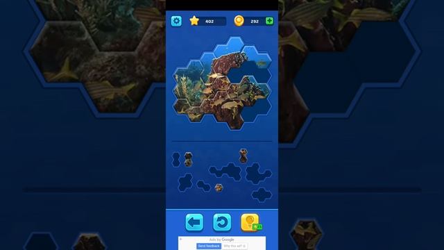 Hexa Jigsaw Puzzle game level 4 Underwater World mode