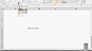 How to change font colors in Microsoft Excel 2013