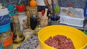 Туркменская самса с нарезным мясом/Тесто для самсы на бульене.