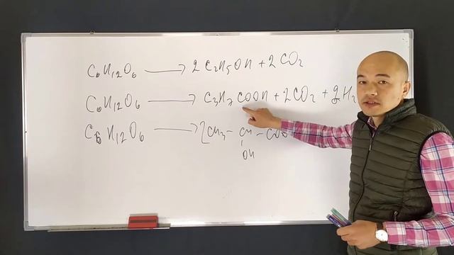 Какие продукты образуются при брожении глюкозы? 1) масляная кислота; 2) молочный альдегид; 3) водор смотреть онлайн