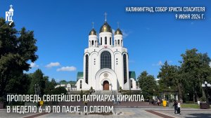 Проповедь Святейшего Патриарха Кирилла в Неделю 6-ю по Пасхе, о слепом