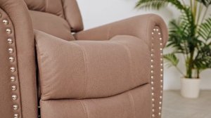 Кресло реклайнер Чикаго раскладываемое  Экокожа цвет коричневый