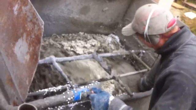 Изготовление раствора полистиролбетона на объекте. Процесс изготовления.