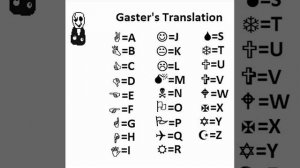 Undertale Gaster Translation