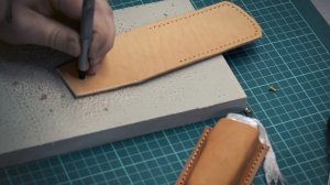 Шитьё кожаных ножен для ножа Leatherman