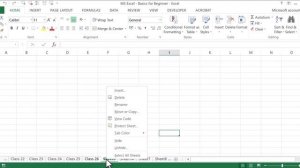 MS Excel - Working with worksheets (Class 26 - In Bangla)