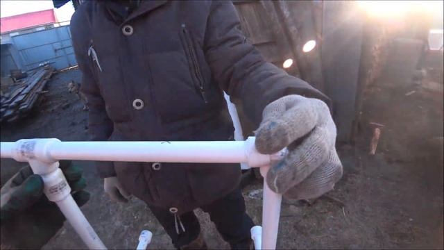 Зимняя система ниппельного поения