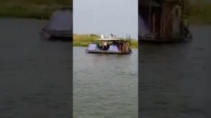 Плот Дмитрия Дибров с семьёй сплавляется по р. Дон ( август 2021)