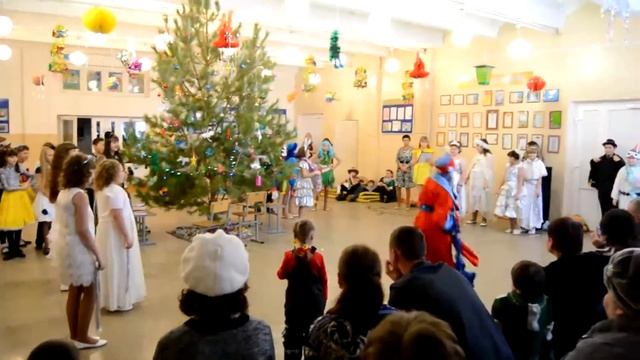 Новогодний утренник Лицей №1 Тюльган 2015 г. смотреть онлайн