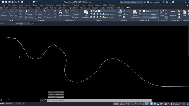 How to Create a Line on Required Distance at a Existing Polyline смотреть онлайн