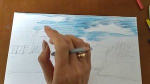 2 класс. Задание по композиции 2. "Осенний пейзаж".