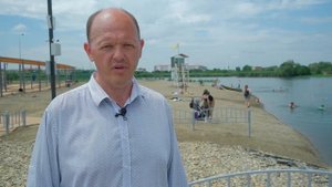 Пляж в станице Динской