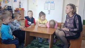 Занятие в старшей группе по развитию речи.