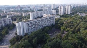 Южное Тушино и Химкинское водохранилище сверху