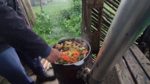 Сочная,вкусная говяжья печень с картошкой в казане !