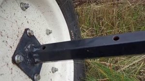 В мотоблоке оторвалось колесо. Проверяйте качество сварного шва на креплении колёс!