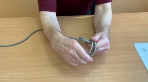 Пример вязки узла. Петля восьмеркой с контрольным узлом (на схеме номер 4)