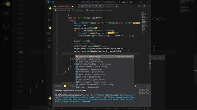 Creating a Phonebook Application with Java Swing and AWT UI смотреть онлайн