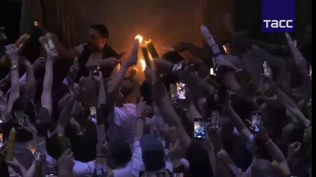 СХОЖДЕНИЕ БЛАГОДАТНОГО ОГНЯ 2022 ИЕРУСАЛИМ смотреть онлайн