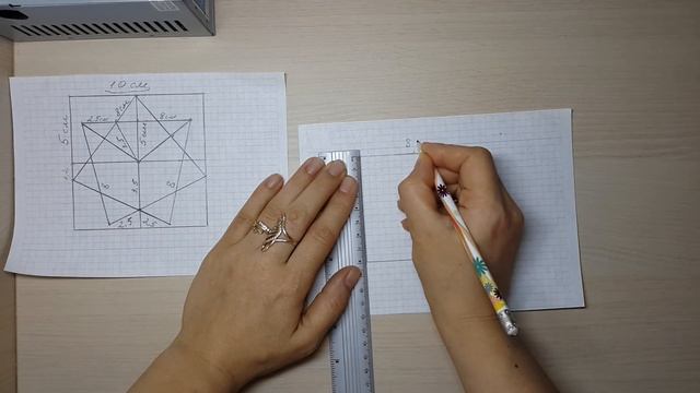 DIY Шаблоны-звездочки для бантиков, 7-ми конечные
