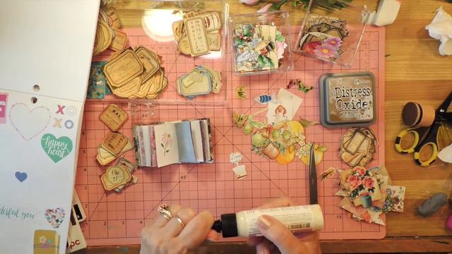 Decorating a Tiny Book Glue Book Journal