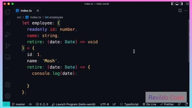 Type Aliases in typescript | Typescript course | Full tutorial for beginners | #revildo_code