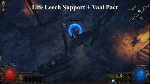 Glancing blows + Anomalous Tempest Shield + Life leech support